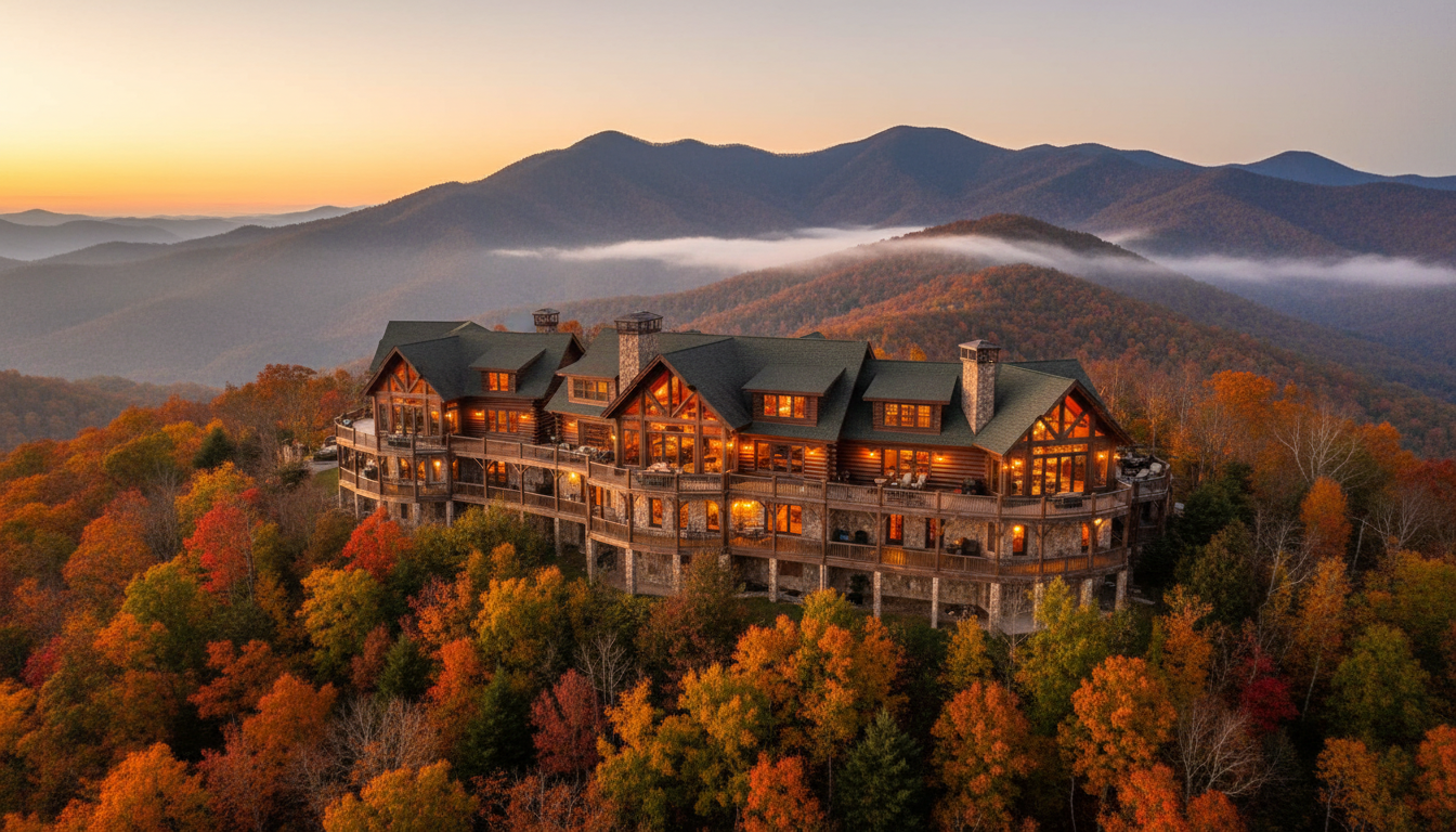 Grand luxury cabin lodge in the Smoky Mountains