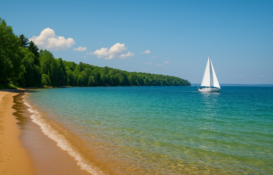 Lake Michigan shoreline